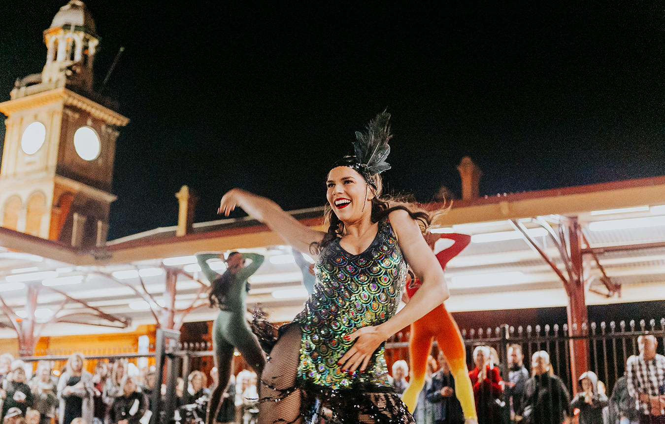 Dancer at The Station Launch Event