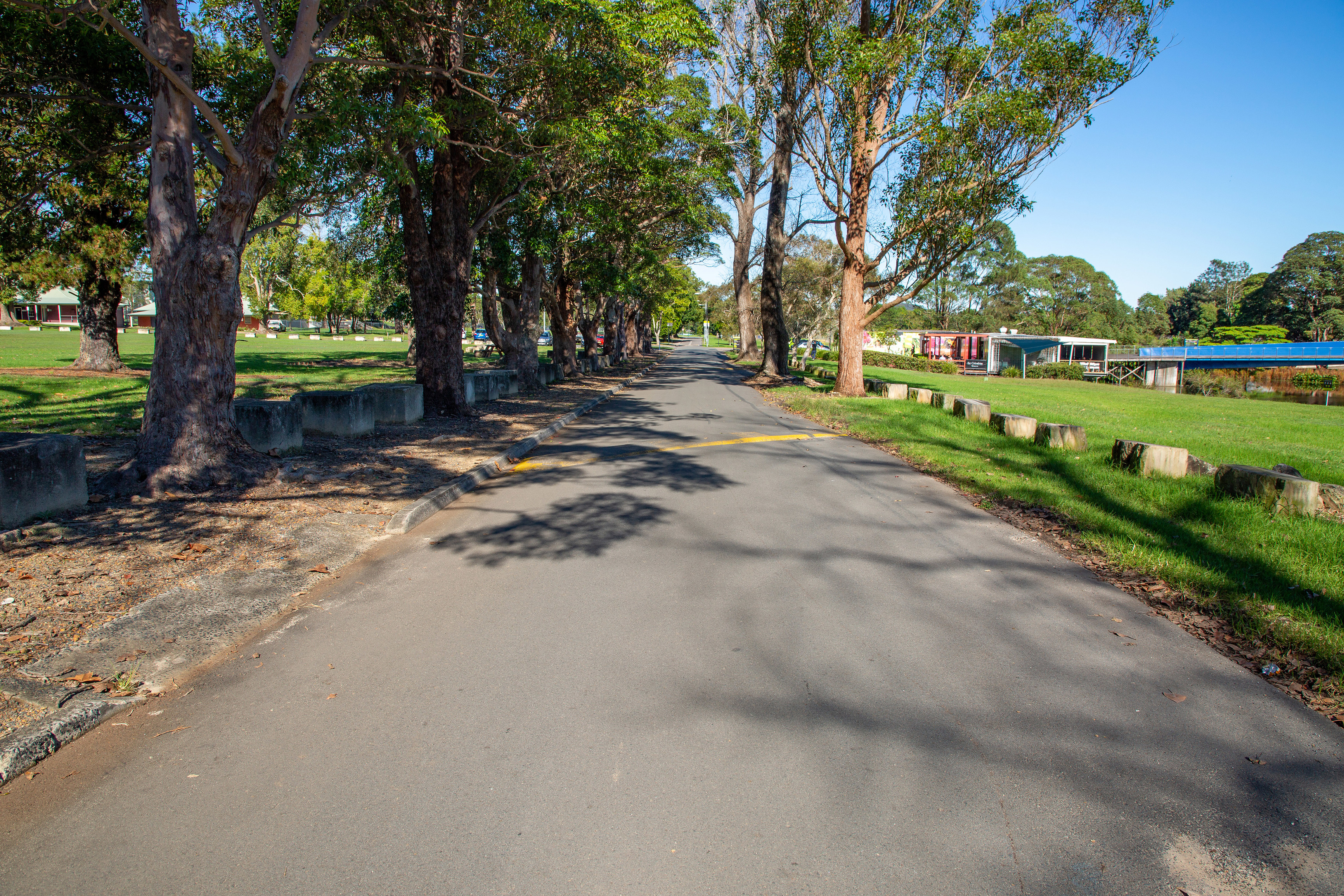 Parklands Road before works begin