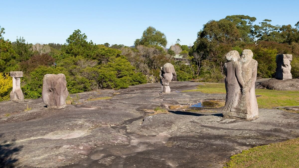 The sculptures on display at Mount Penang Parklands, Central Coast.