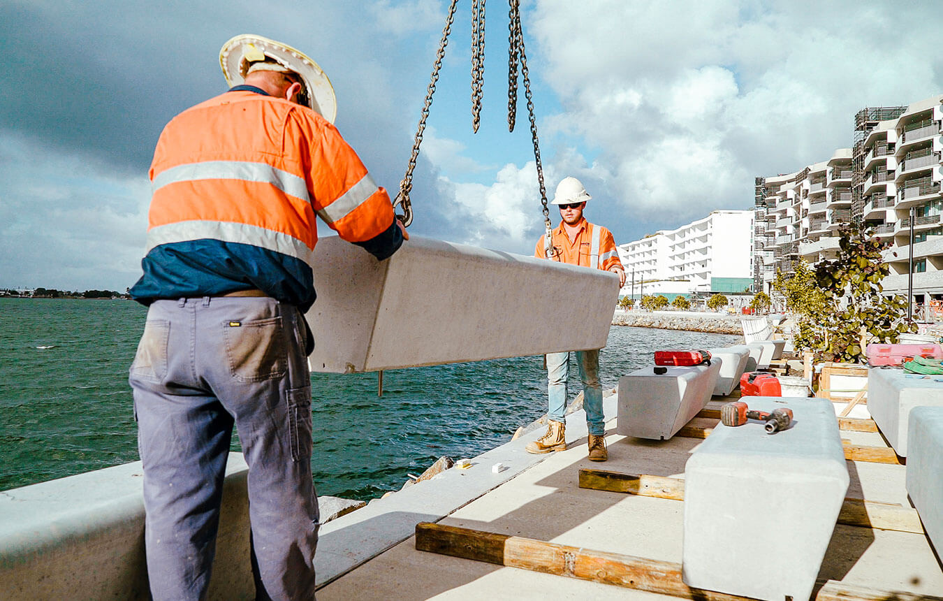 Honeysuckle promenade works