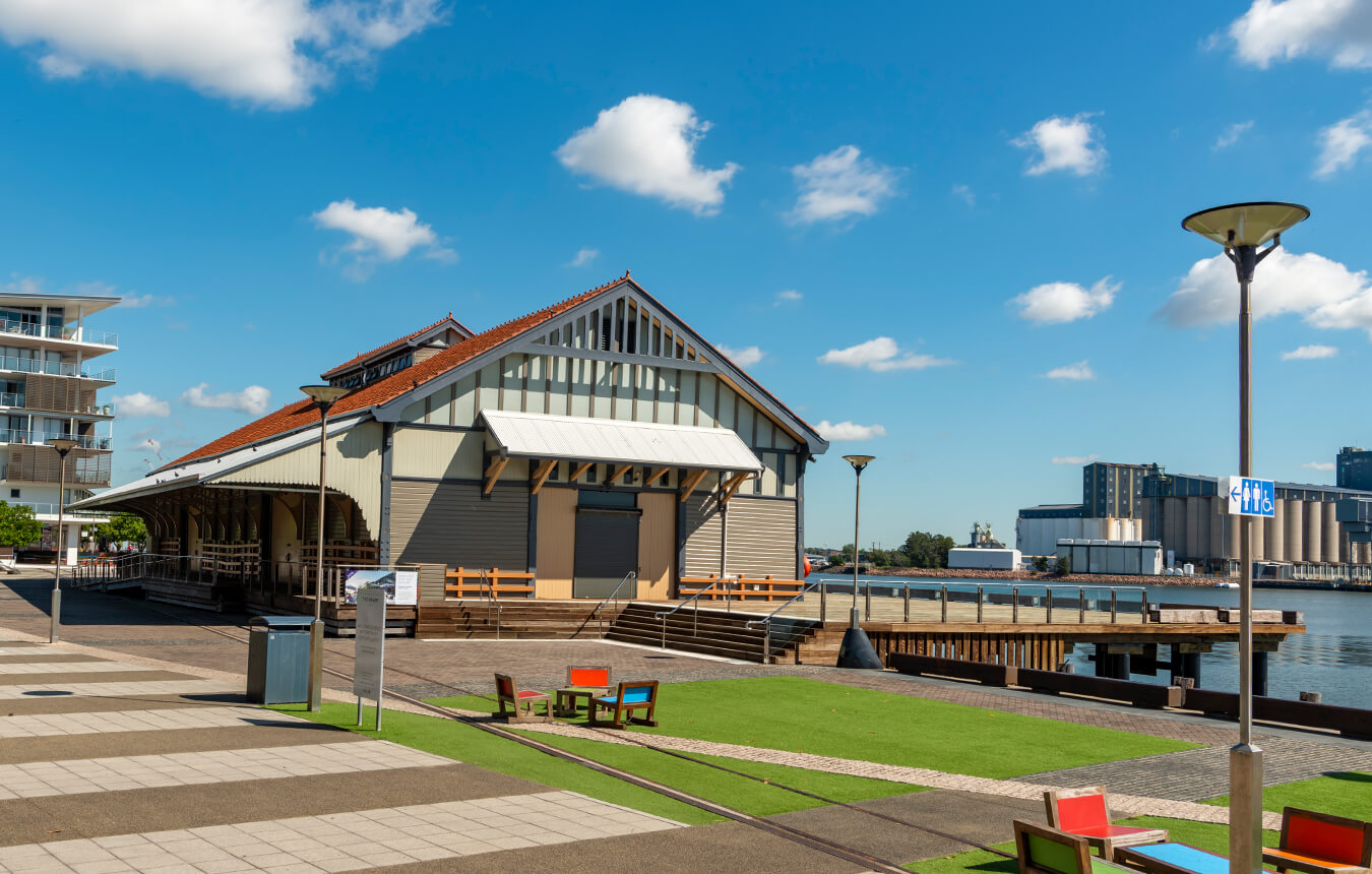 The Wharf building in Honeysuckle