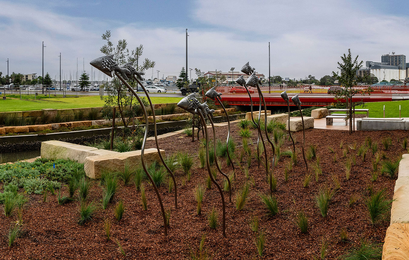 Public art at Cockle Creek, Honeysuckle