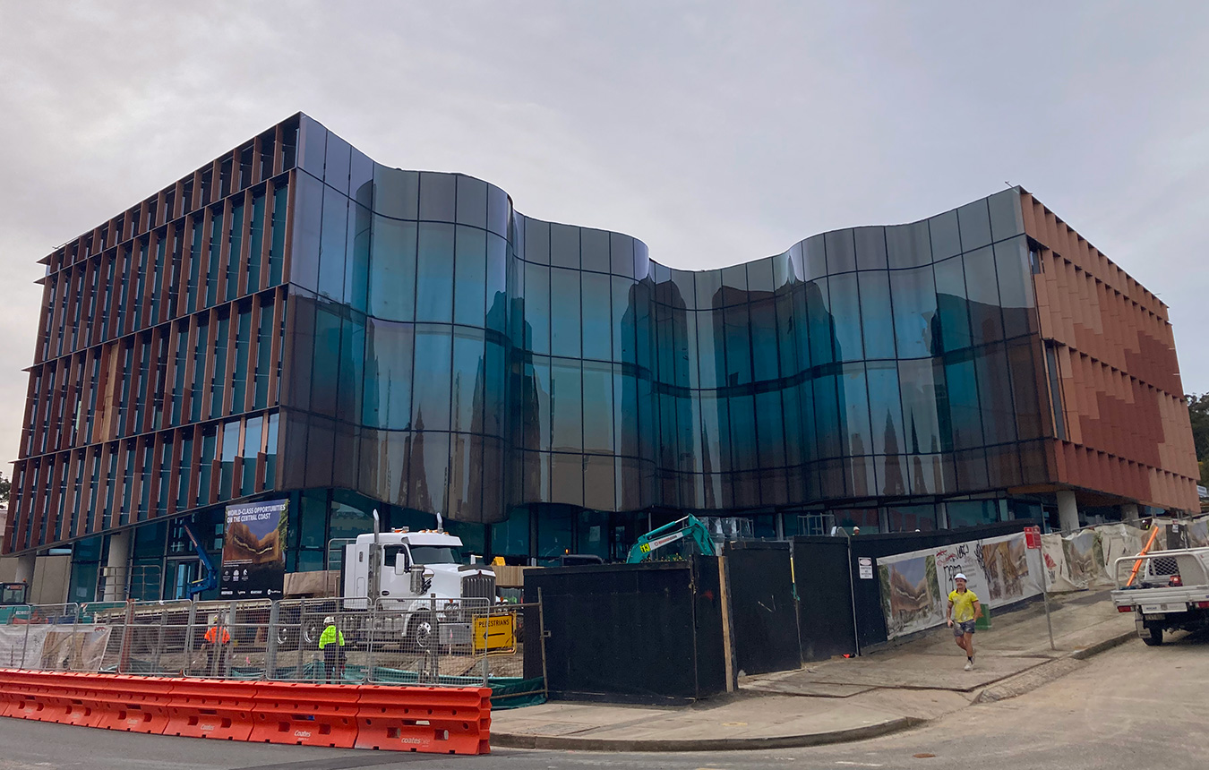 University of Newcastle Central Coast campus construction